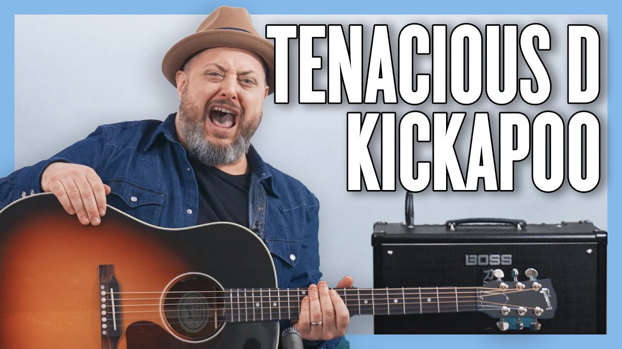 Урок игры на гитаре Tenacious D Kickapoo + обучающее видео