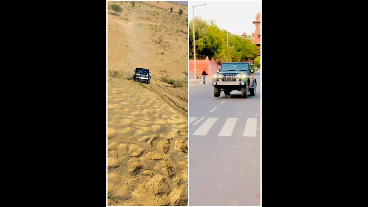 MAHINDRA THAR STUNTS | THAR 4&times;4| STUNTS COMPILATION | MAHINDRA THAR STATUS| BLACK THAR