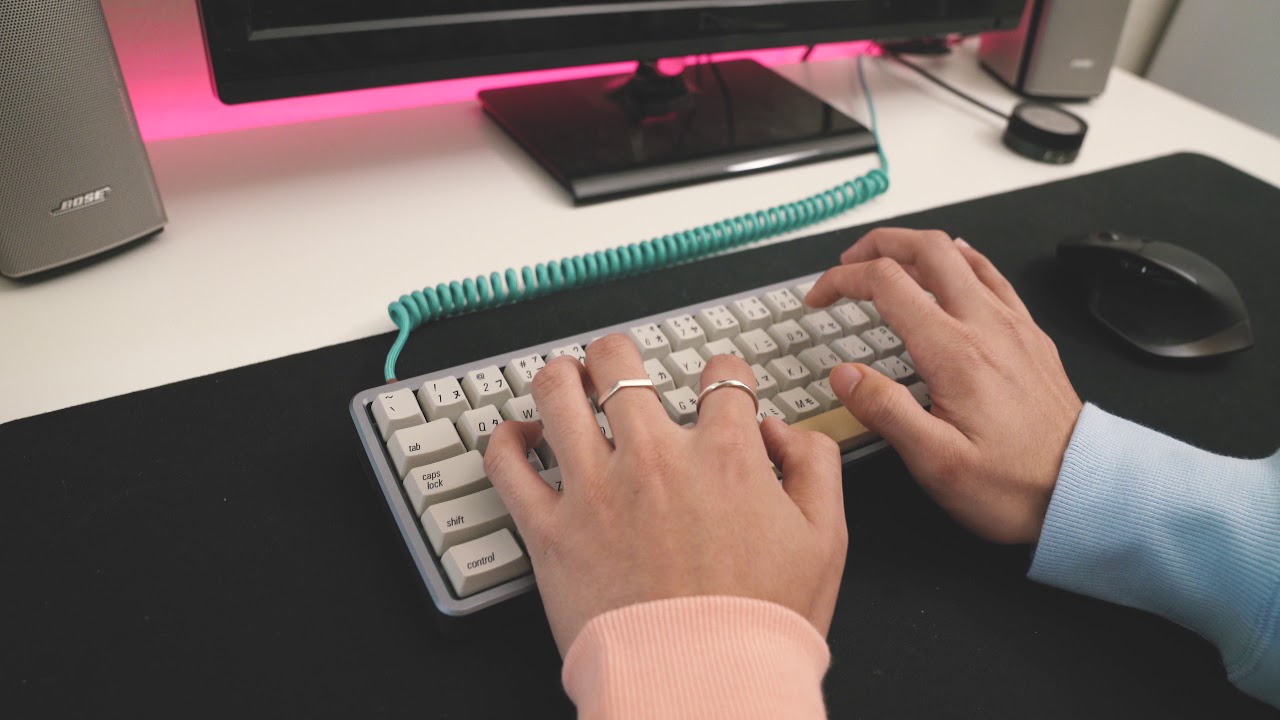 AEK64 with SKCM Orange Alps Typing Sounds