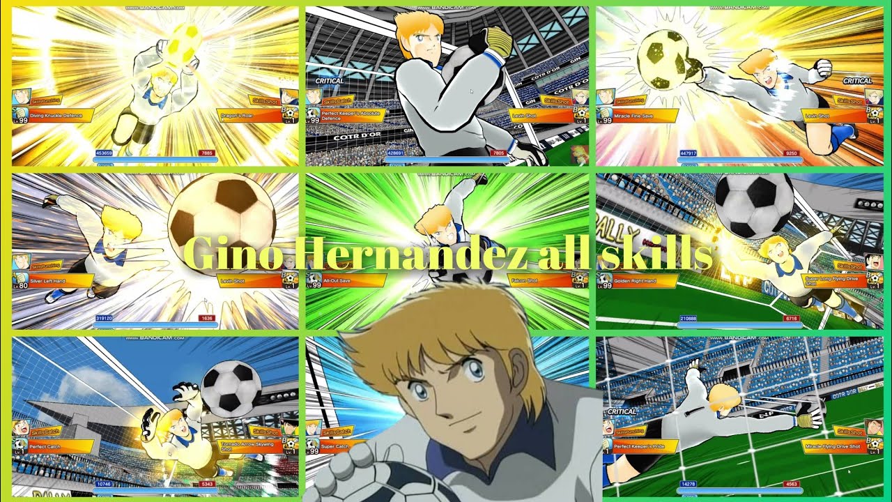 Gino Hernandez all skills (Captain Tsubasa Dream Team)