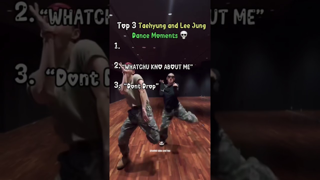 BTS taehyung and Lee Jung dance moments ☠️💜#shorts