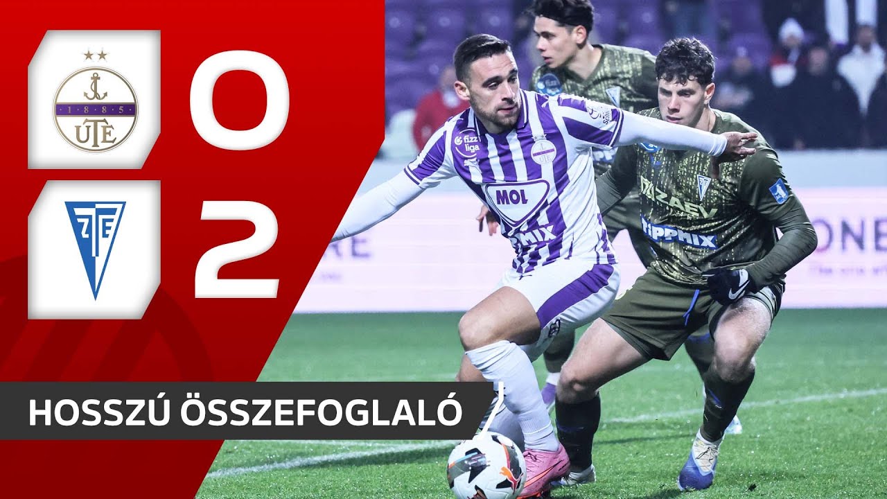 Fizz Liga: Újpest FC–ZTE FC 0–2 | hosszú összefoglaló