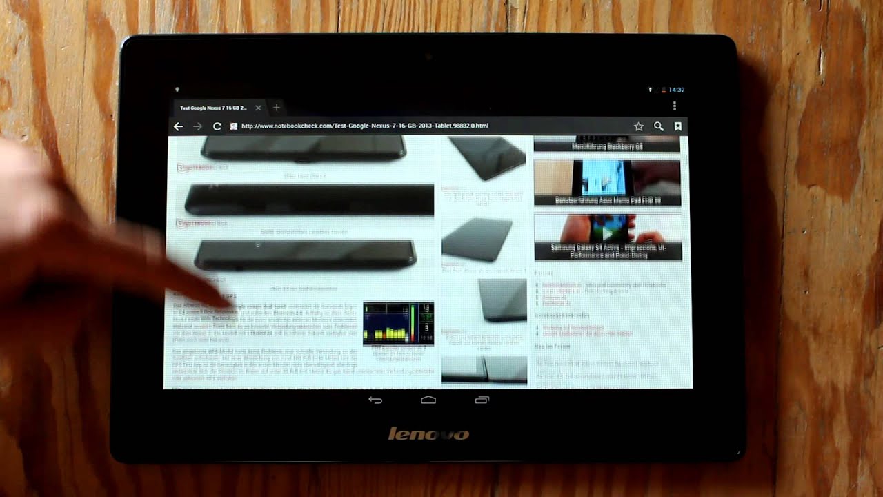 Lenovo IdeaTab S6000 Interface and Speed
