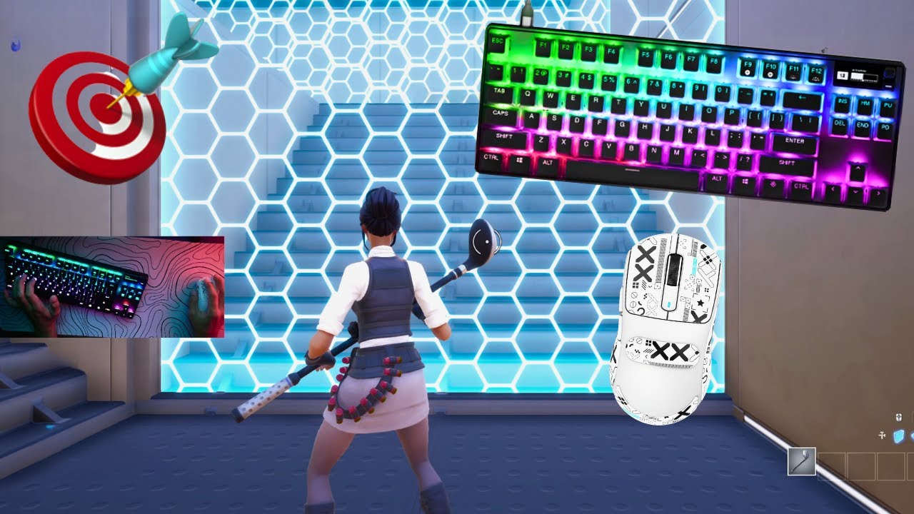 Fortnite 2v2 Piece Control😍 SteelSeries Apex Pro TKL ASMR