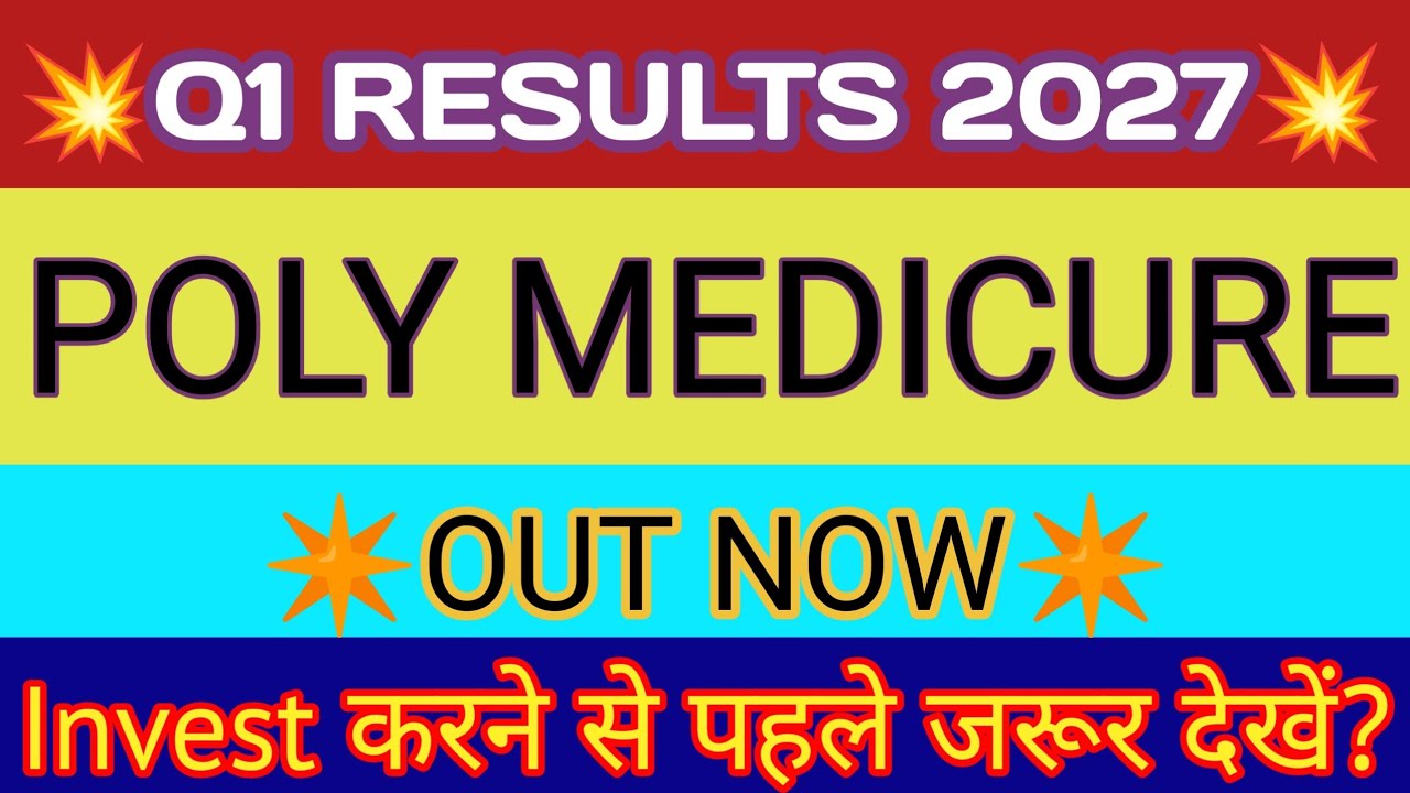 POLY Medicure Q1 Results 2026 🔴 POLY Medicure Results 🔴 POLY Medicure Share Latest News 🔴 POLYMED
