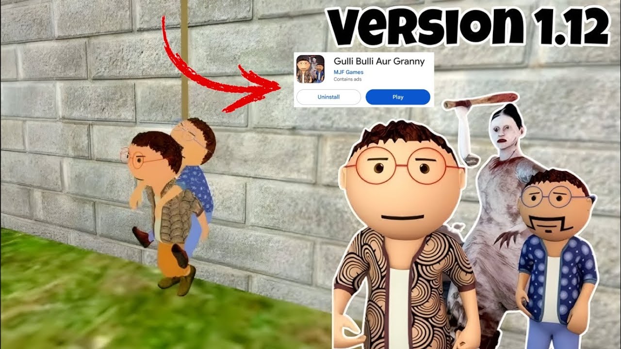 Gulli Buli Vs Granny 😱 Roof Escape Challenge | Full Gameplay