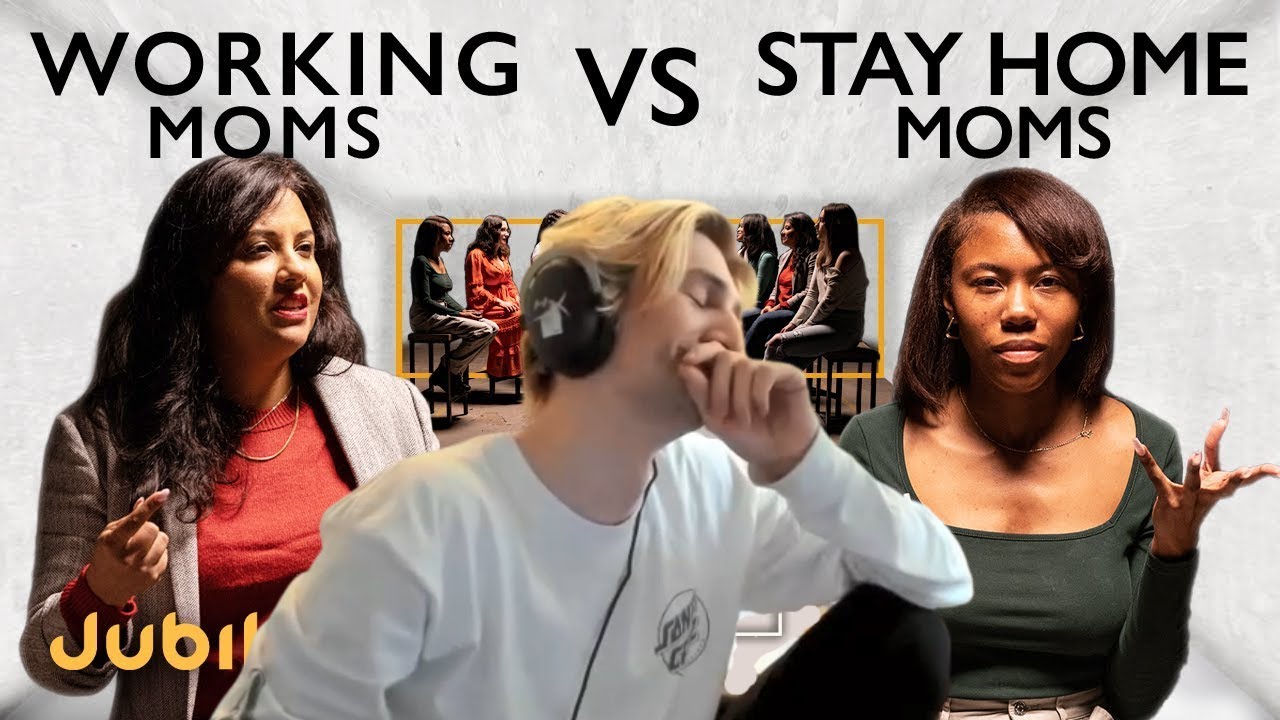 xQc reacts to Jubilee || Should Moms Stay At Home  Middle Ground