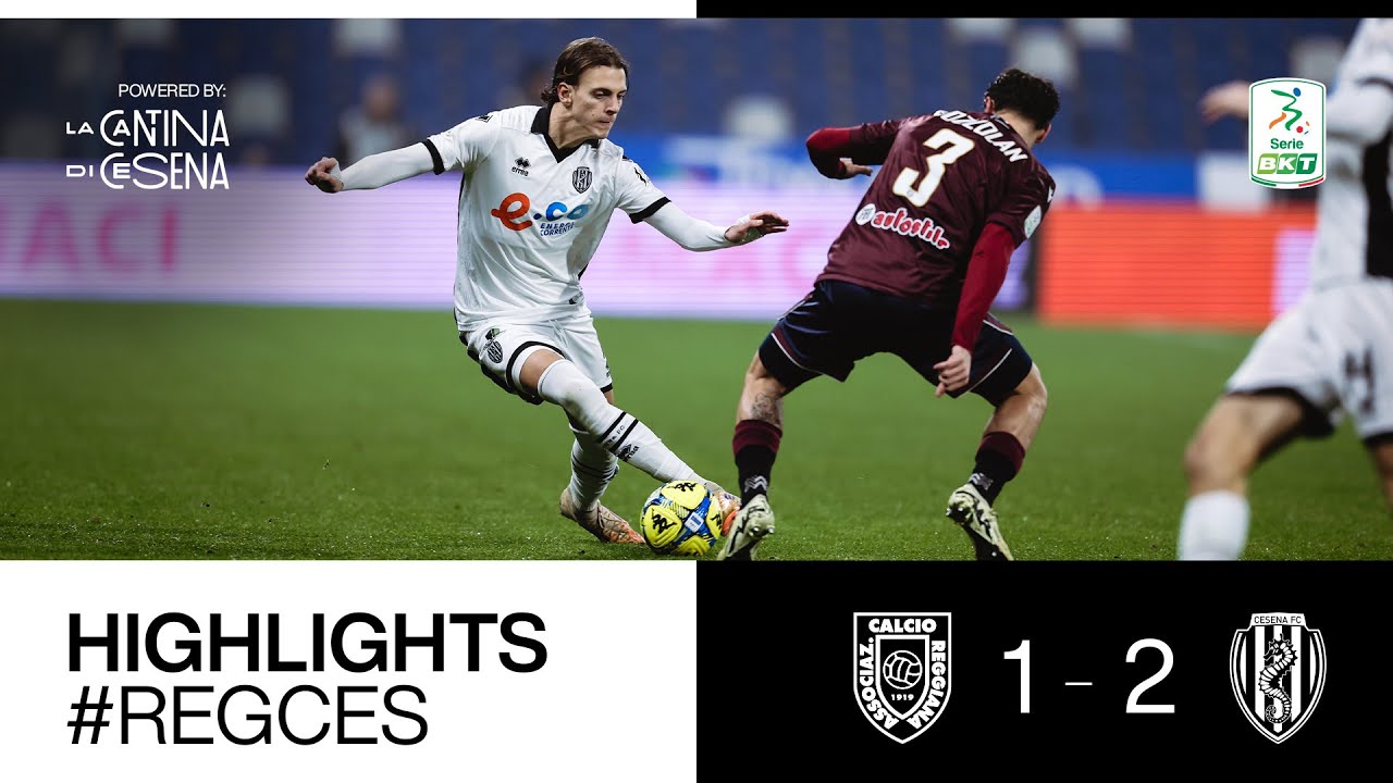 [Highlights] Reggiana - Cesena: 1-2