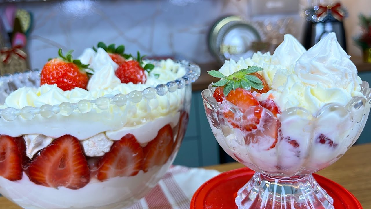 MERENGUE DE MORANGO &eacute; a SOBREMESA PERFEITA PRO SEU NATAL! 