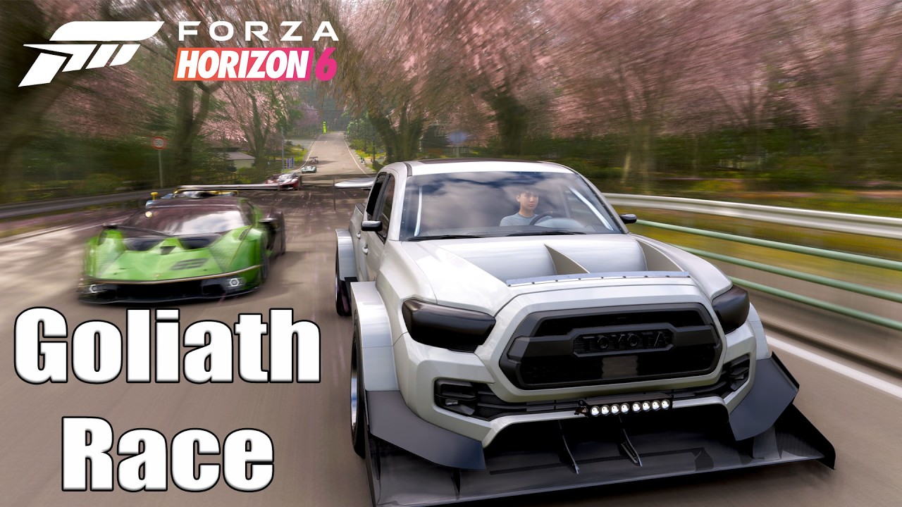 Forza horizon 6 The Goliath Race - 1 Lap 53 mile Full Race - Toyota Tacoma TRD FE