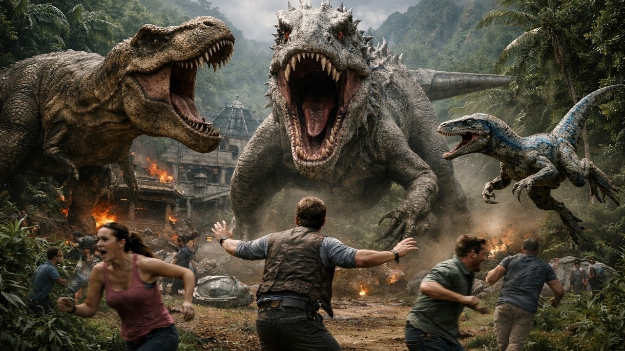Scientists Created a Hybrid Dinosaurs... It Destroyed the Entire Park | Movie Recap
