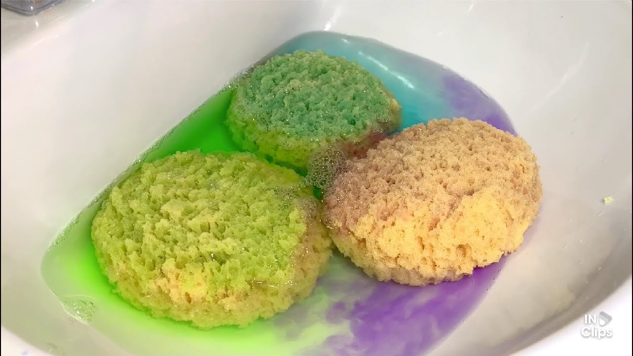 WHAT IS THIS SORCERY?? reverse magic water - sponge ASMR