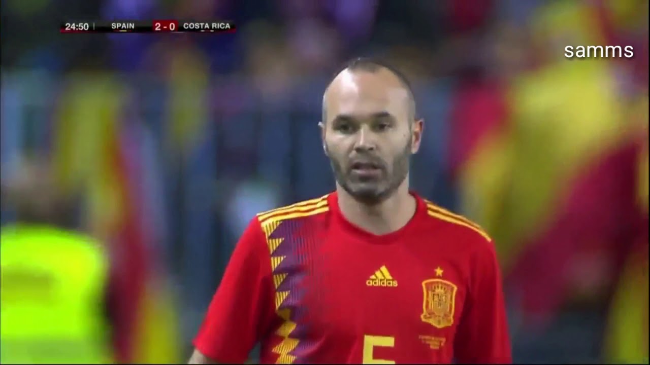 Iniesta VS Costa Rica 11/11/2017 HD