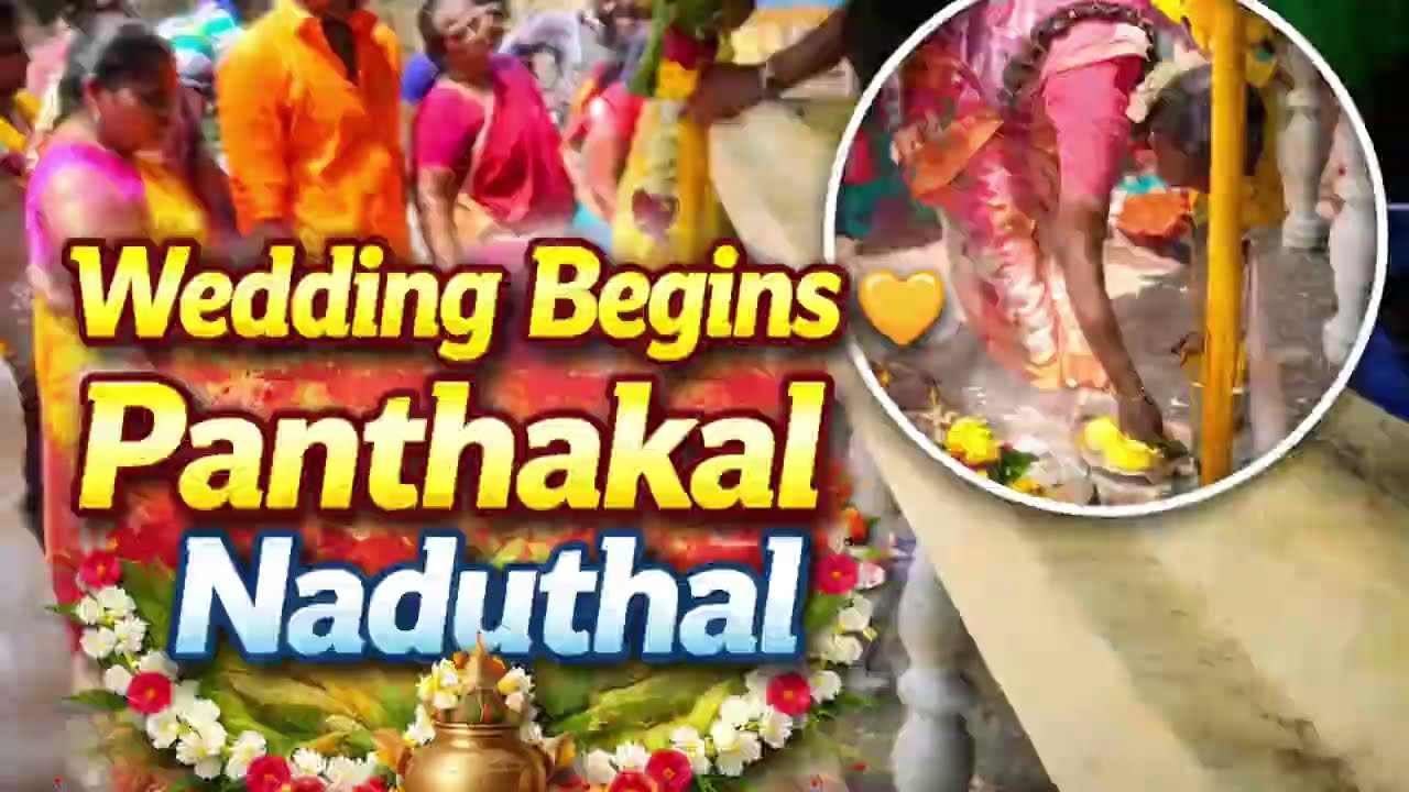 💛 Panthakal Naduthal 🙏 | Wedding Begins | Before Marriage Ritual | Tamil
