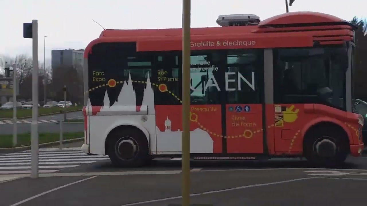 Spot de Tram, bus, Car Nomad et train à Caen