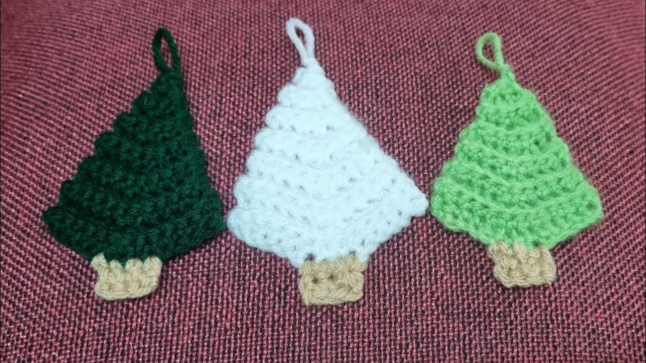 Mini crochet christmas tree for home decor || Beginner friendly || step-by-step tutorial || 🌲🌲🌲🌲