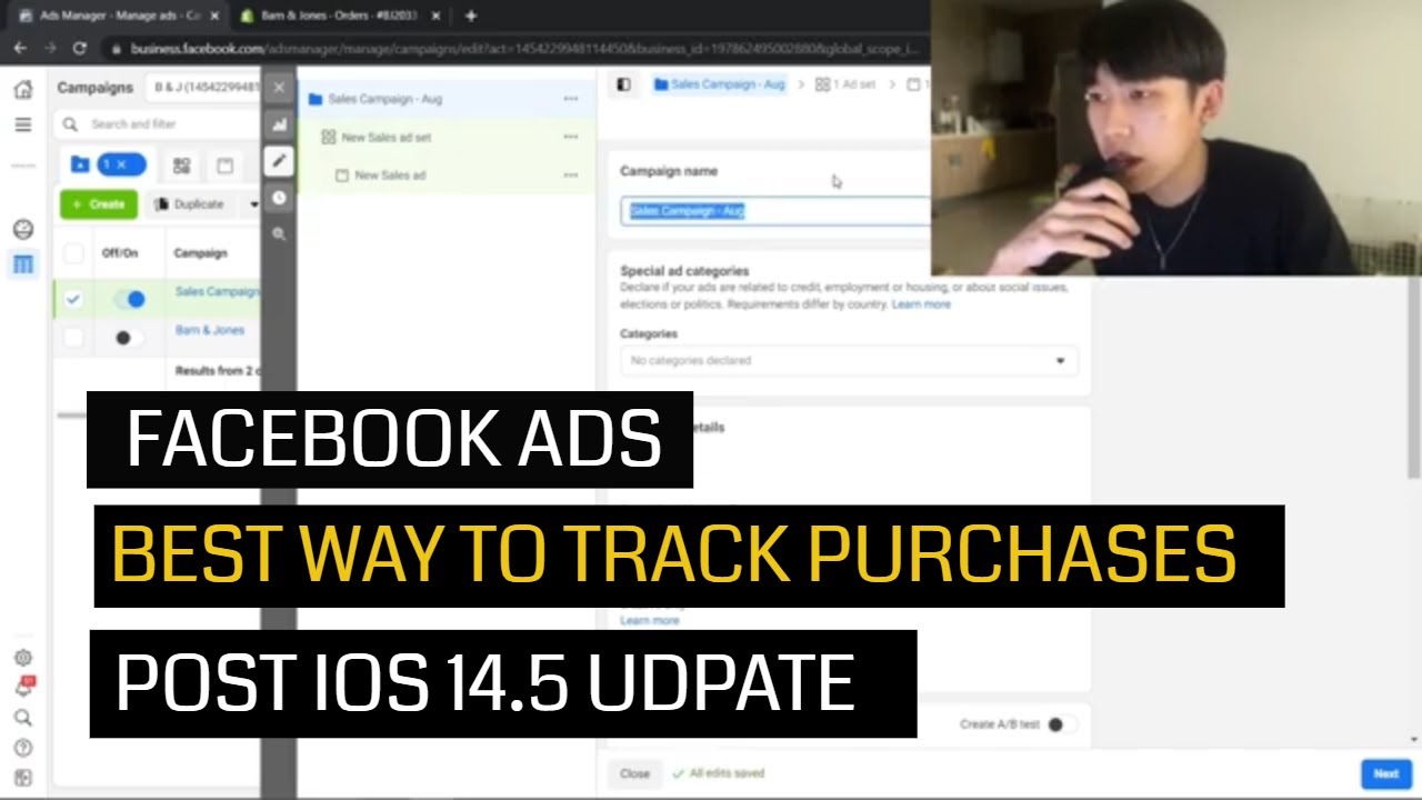 How To Track Facebook Ads Purchases Manually Using UTM Parameters On Shopify | IOS 14.5 Update