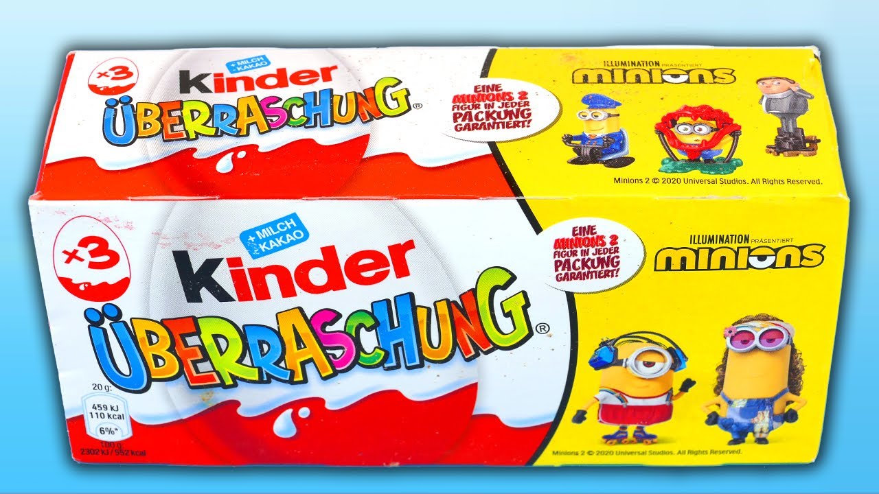 ASMR Kinder Surprise Box of 3 Surprises Old 2020 Oddly Satisfying Video