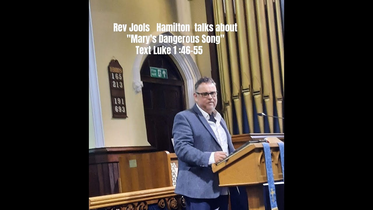 Rev Jools Hamilton Speaking on Mary's dangerous Song at the Dec25 Healing service.