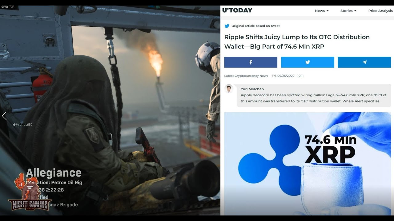 Ripple Shifts Juicy Lump to Its OTC Distribution Wallet&mdash;Big Part of 74.6 Mln XRP