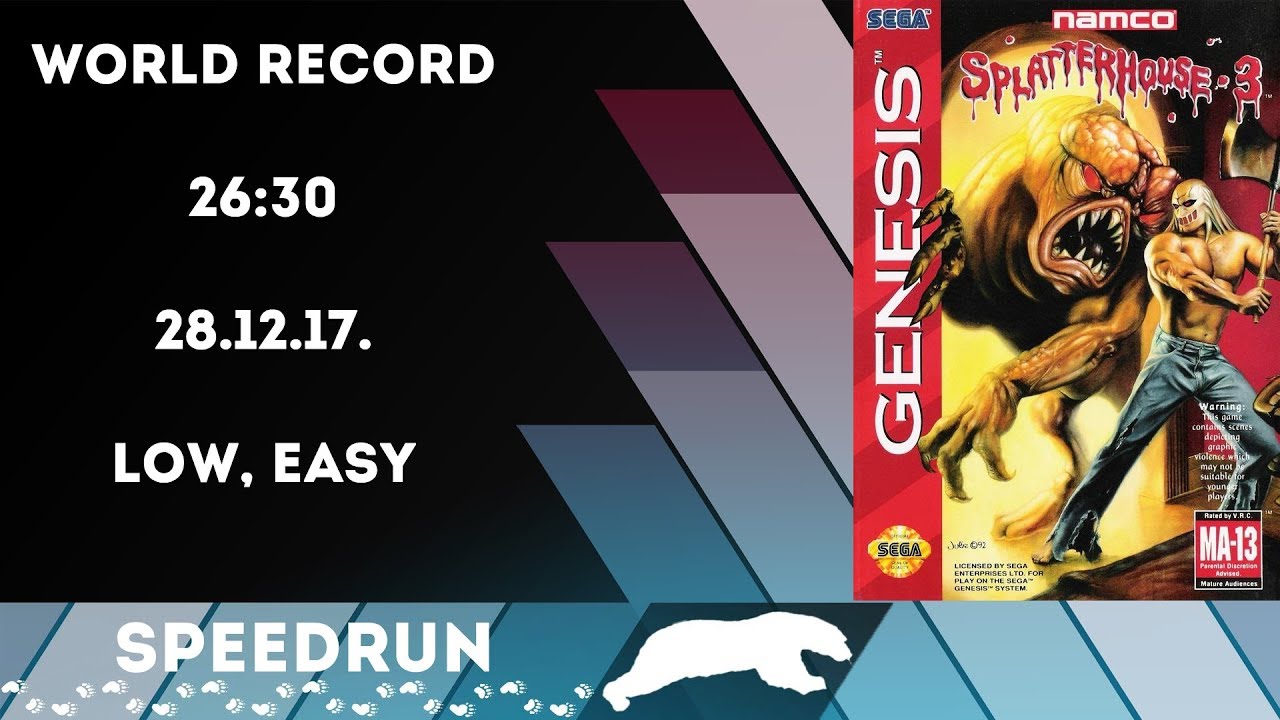 [Former World Record] SplatterHouse 3 (26:30) Low%, Easy [28.12.17.]