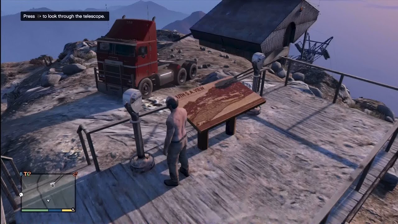 GTA5: Driving semi trucks off Mt. Chiliad