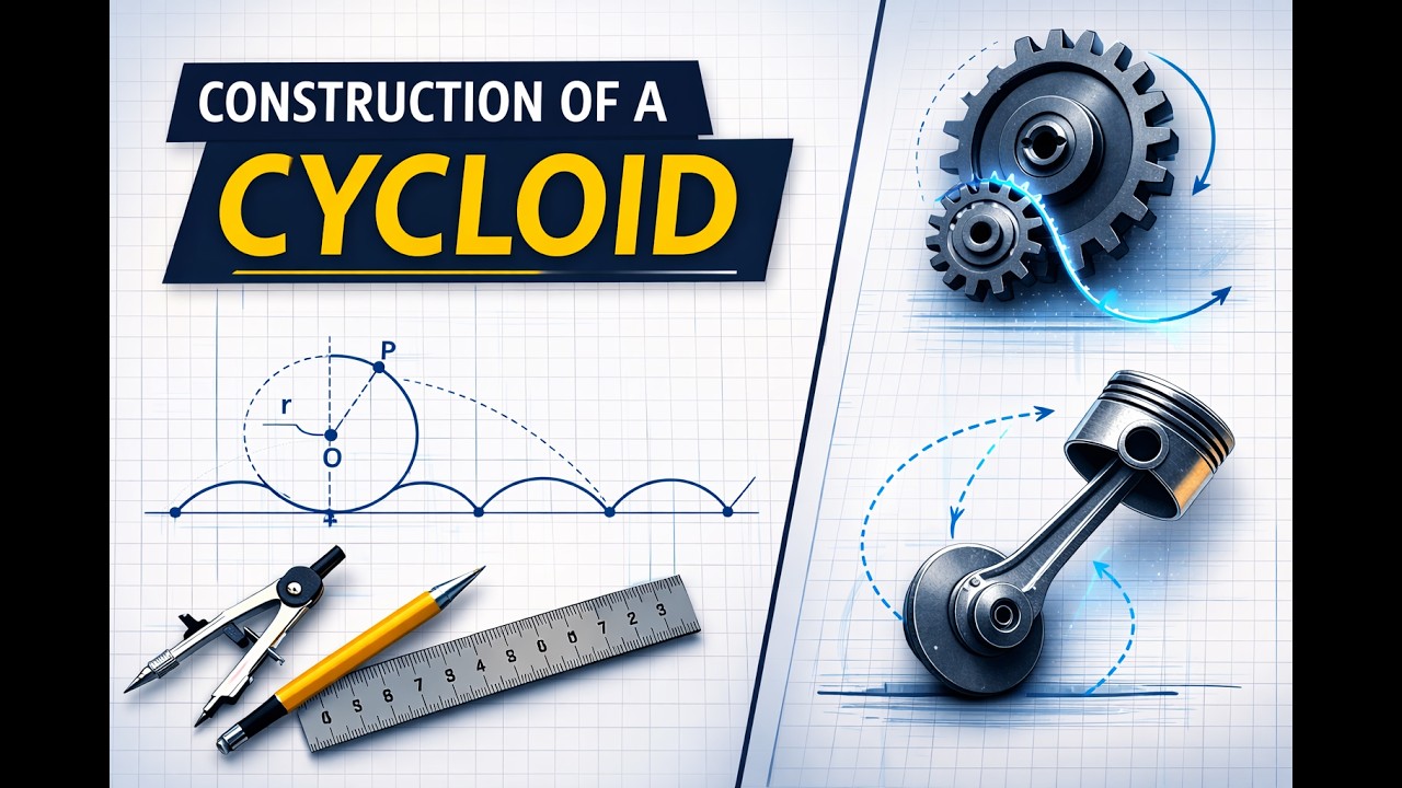 Cycloid – 06 | Engineering Graphics Made Easy (CAD Method)