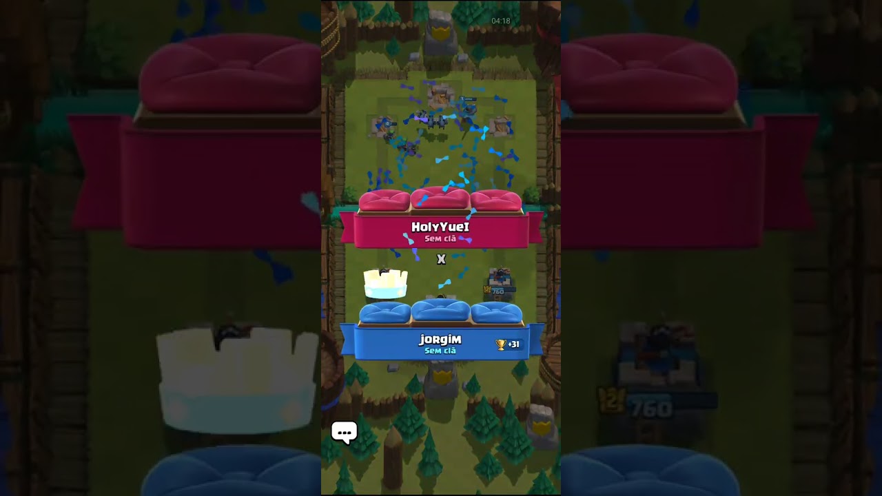 Peguei 300 troféus no clash royale