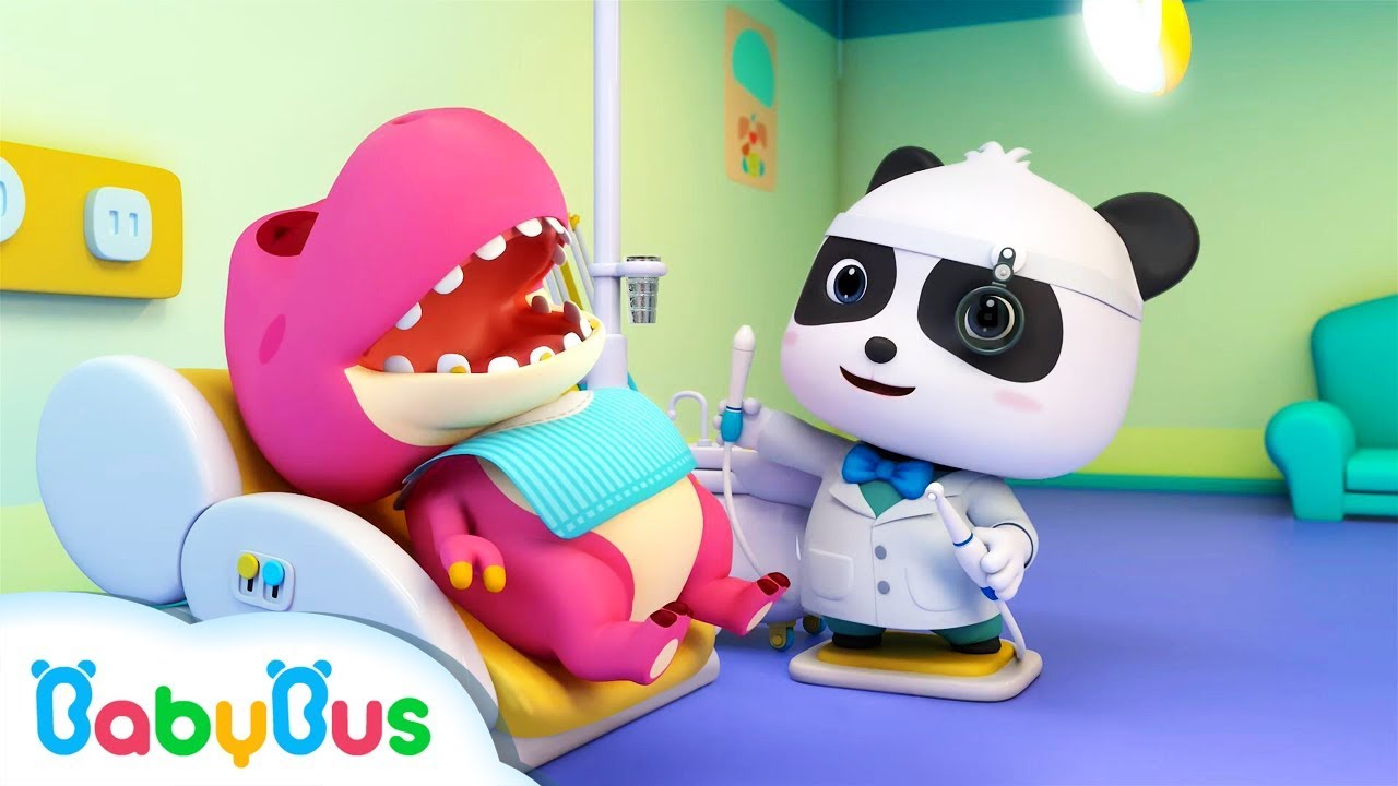 Doctor Panda Cures Baby Dinosaur's Toothache | Doctor Cartoon | Kids Songs | BabyBus