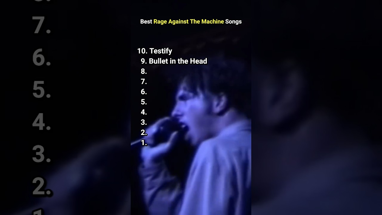 Top 10 Best Rage Against the Machine Songs #rageagainstthemachine #top10 #bestsongs #bestmusic