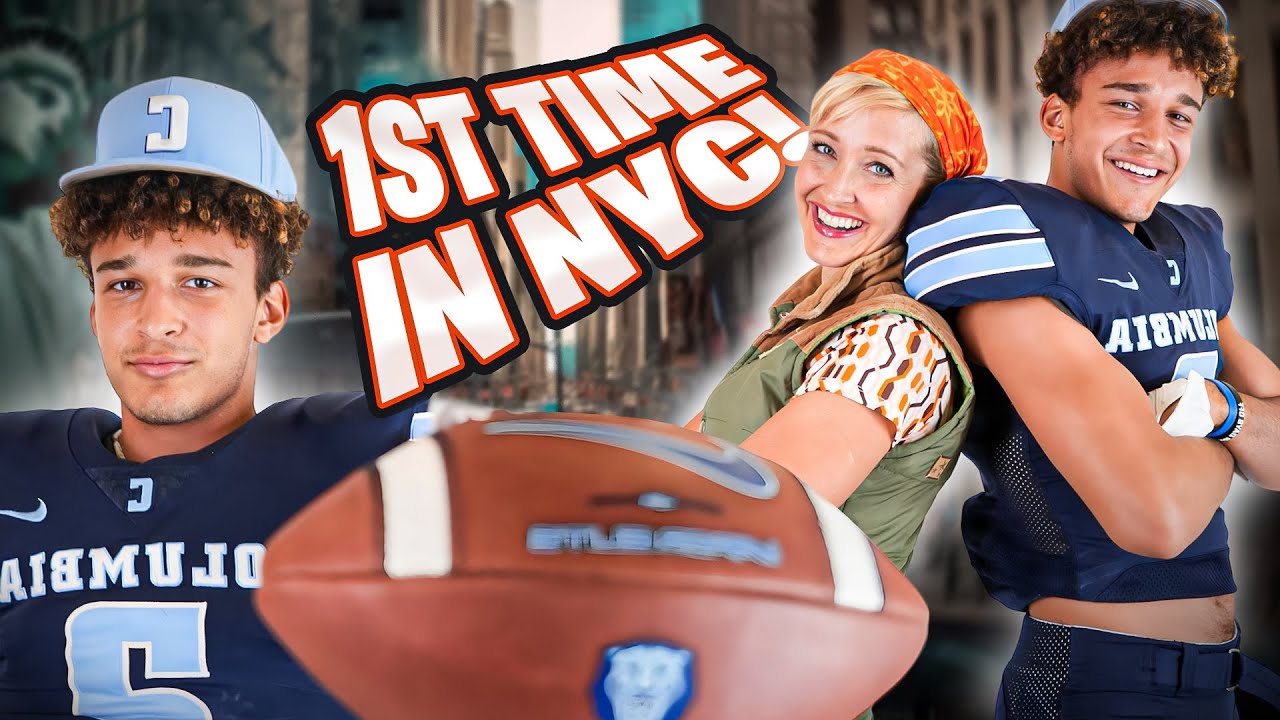 College FOOTBALL Recruiting Trip to NEW YORK CITY! 🏈 Part 1!