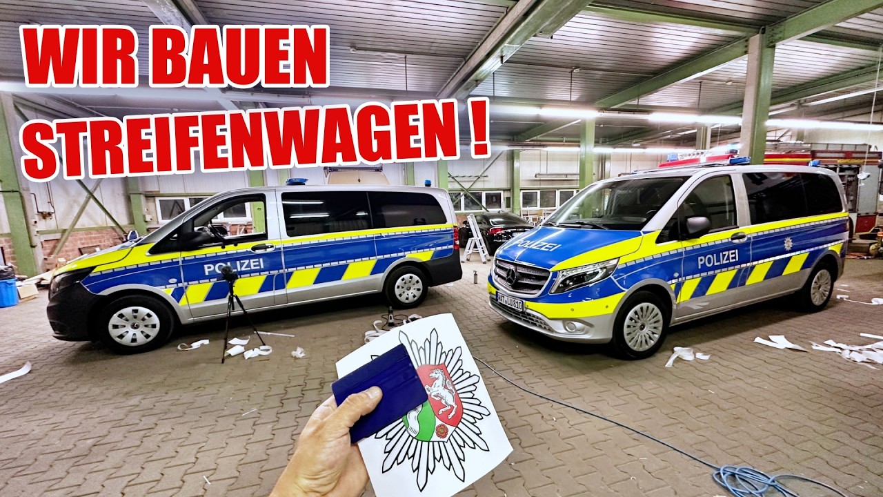 WIR FOLIEREN UNSERE STREIFENWAGEN 🚓🙌🏻 Teil 3 | ItsMarvin