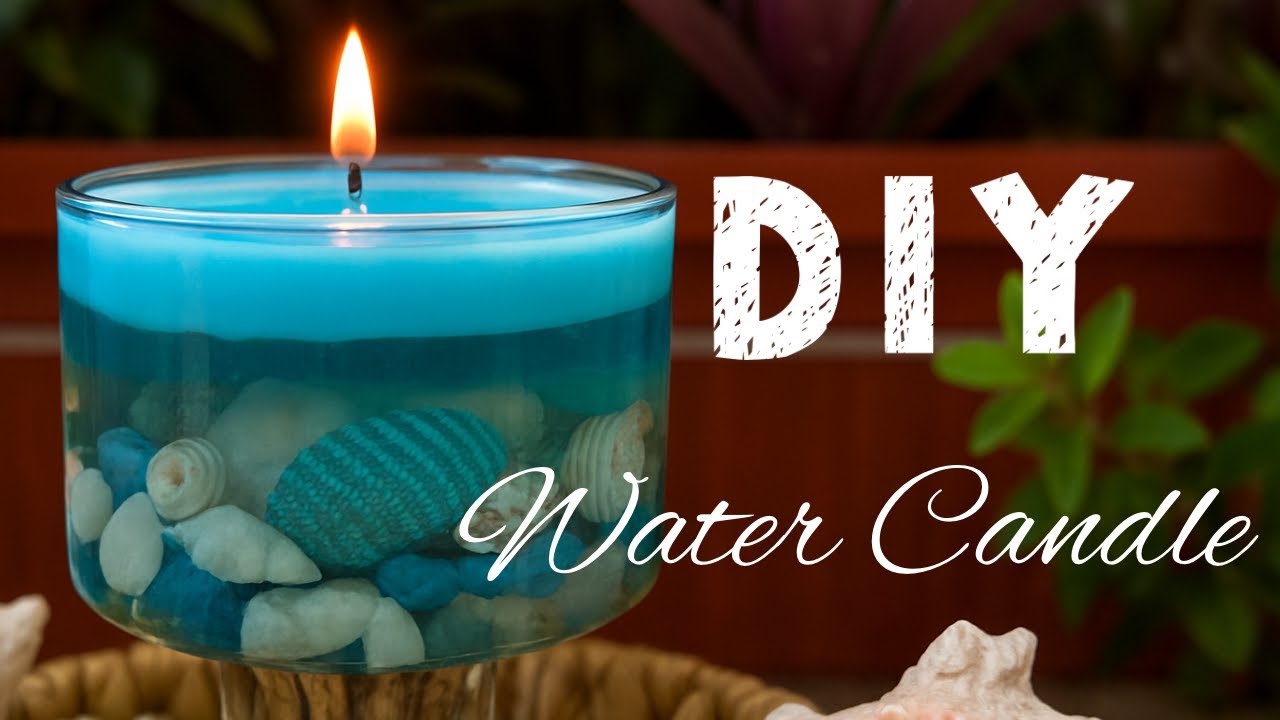 Trending DIY Water Candle | Easy & Simple Home Decor Idea | الشمعة الترند..اصنعيها بنفسك #diycandle