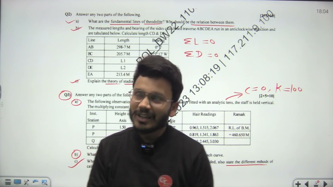 Analysis of Surveying-2 Exam Paper 2023 by Gtech Poly