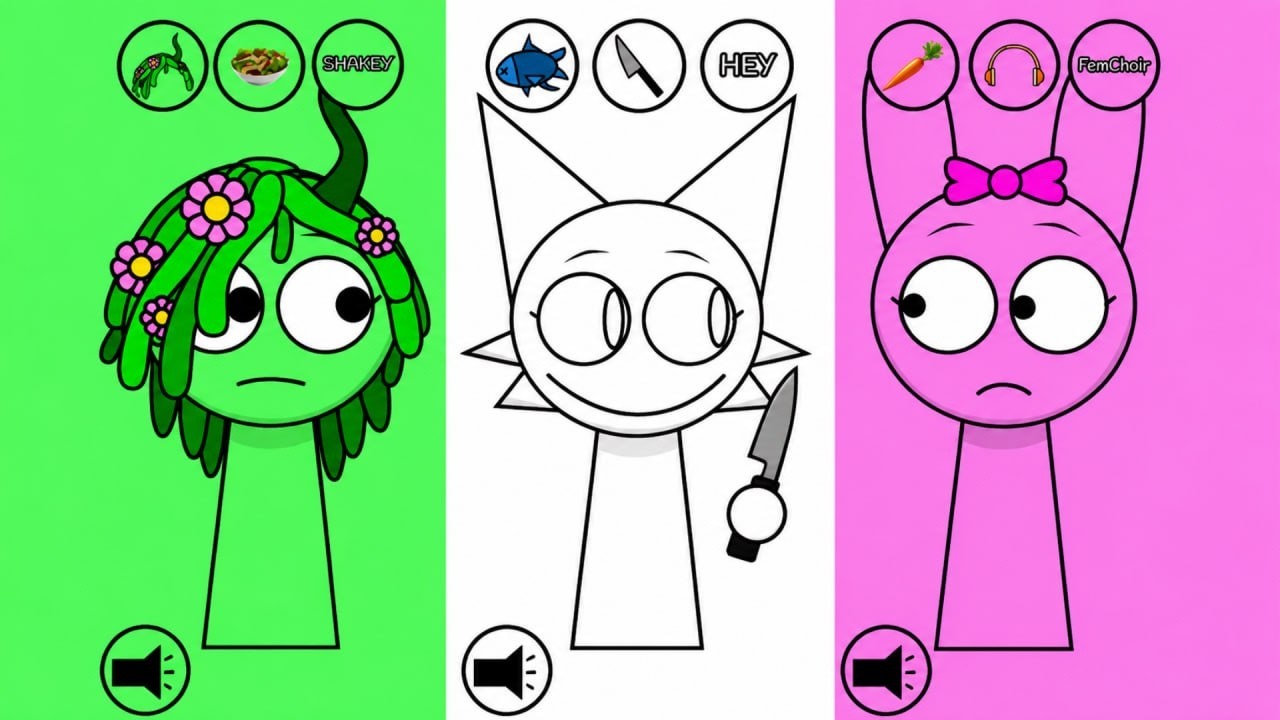 New Mod | Sprunki Talking Vineria Wenda and Pinki | Full Gameplay&nbsp;#sprunki&nbsp;#incredibox&nbsp;#sprunkioc