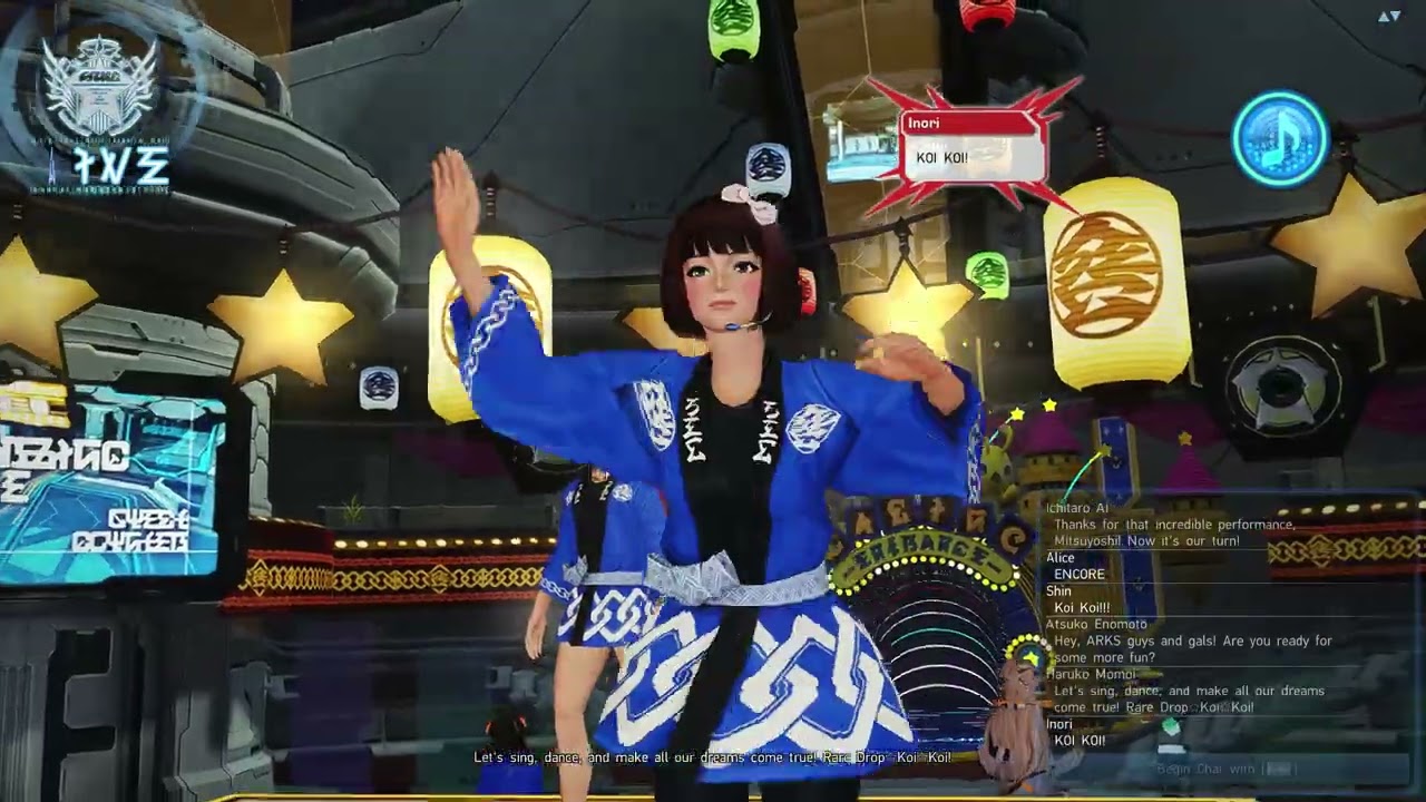 Phantasy Star Online 2 - Rare Drop☆KOI☆KOI! (Soma Clan x Alliance 22) [Full Concert] [ENG Sub]