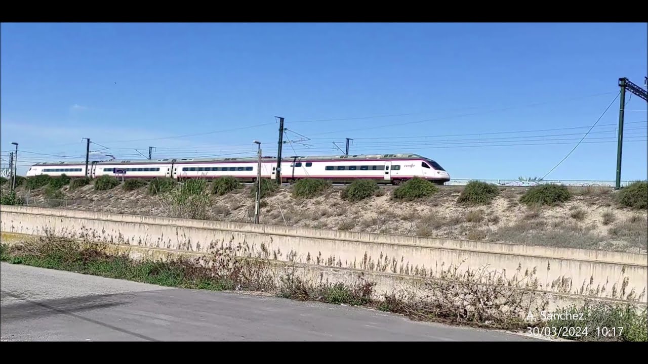 Trenes por El Reguerón  en Murcia - AVLO S 102 - AVANT - Cercanías y Media Distancia MD - S 599