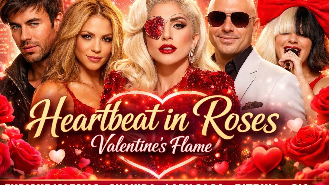 Heartbeat In Roses, Valentine’s Flame – Enrique Iglesias, Shakira, Sia, Lady Gaga & Pitbull 2026