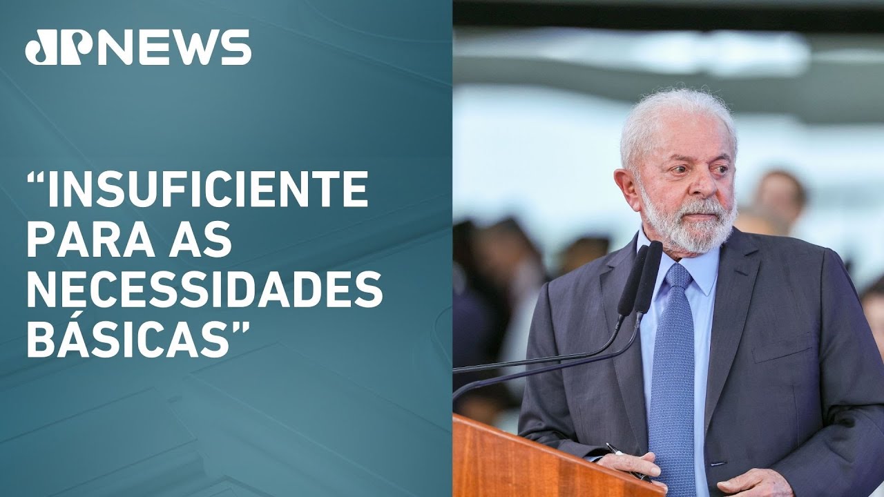 Lula critica valor do salário mínimo: "Ainda é muito baixo para o trabalhador"