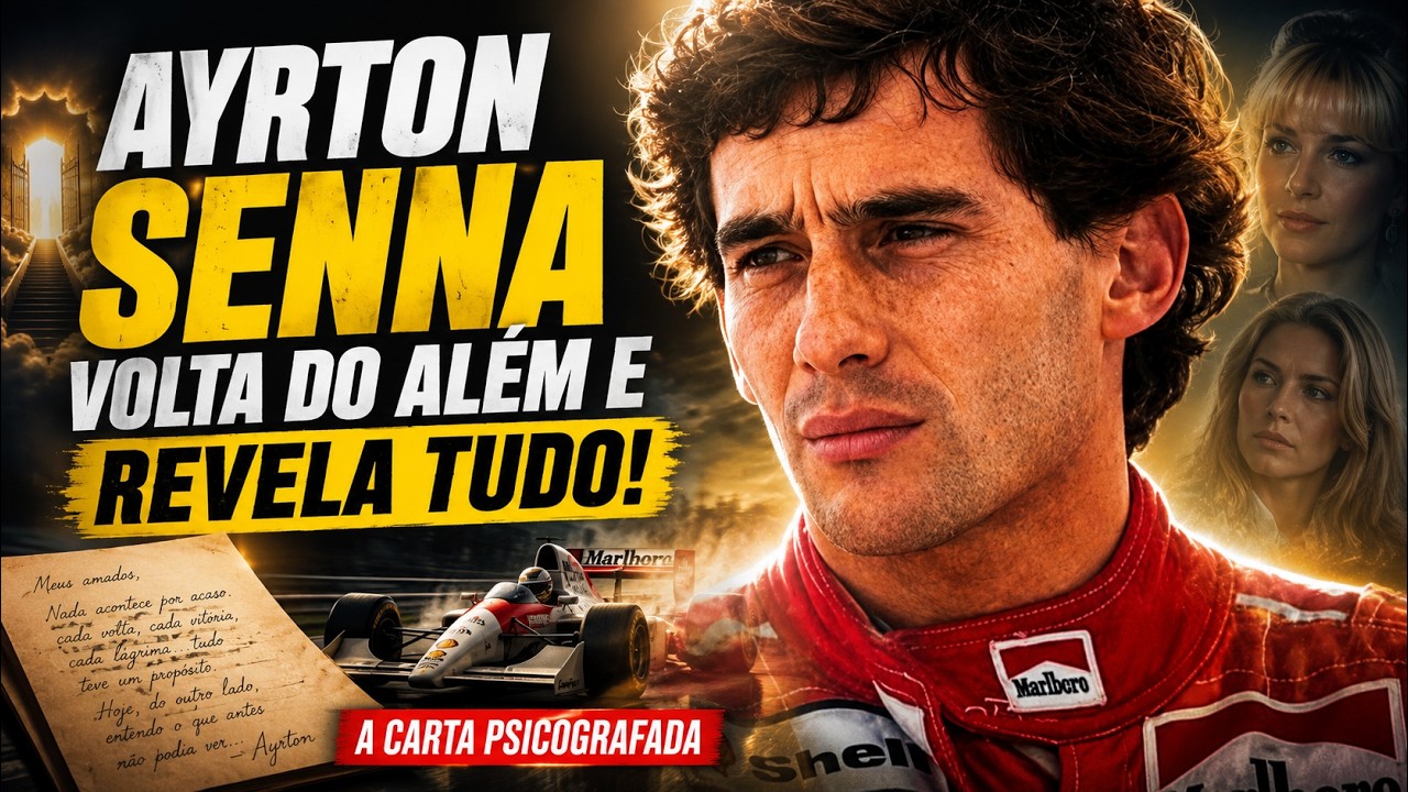 AYRTON SENNA VOLTA EM CARTA PSICOGRAFADA E REVELA SEGREDOS QUE NEM A NETFLIX MOSTROU