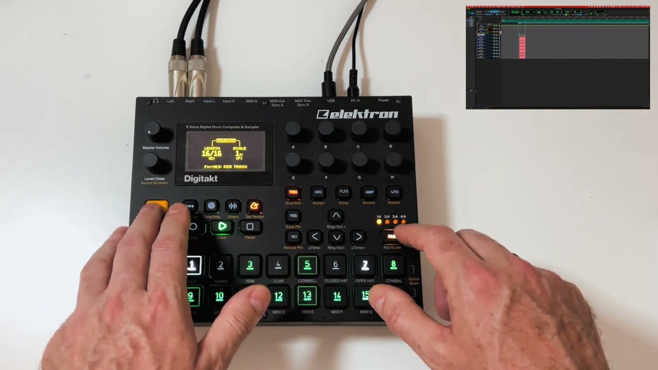 This is how I record the Digitakt into Protools using Overbridge.