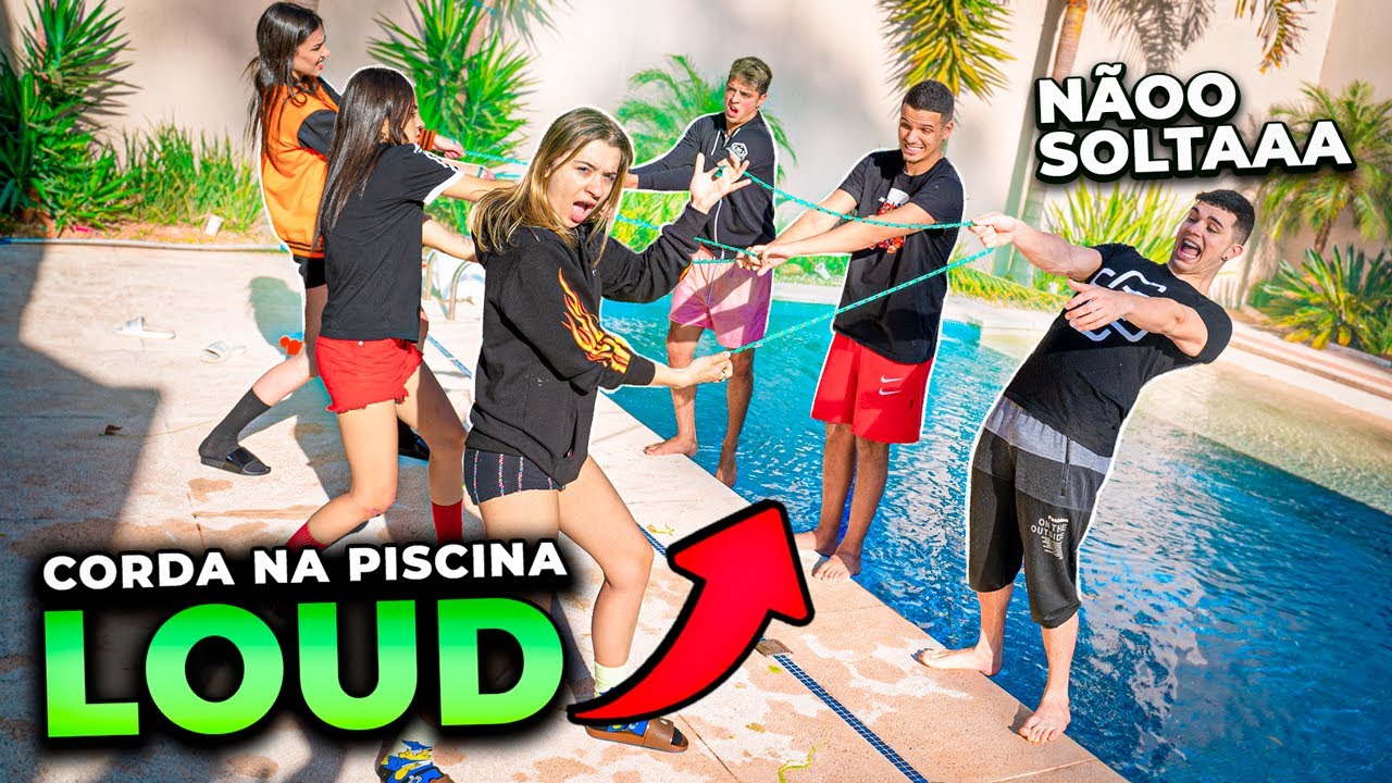A ÚLTIMA DUPLA A SOLTAR A CORDA NA PISCINA DA LOUD GANHA!!