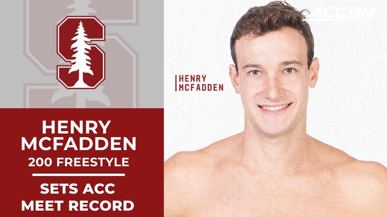 Stanford's Henry McFadden Sets New 200 Free Meet Record | 2026 Swimming & Diving Championship