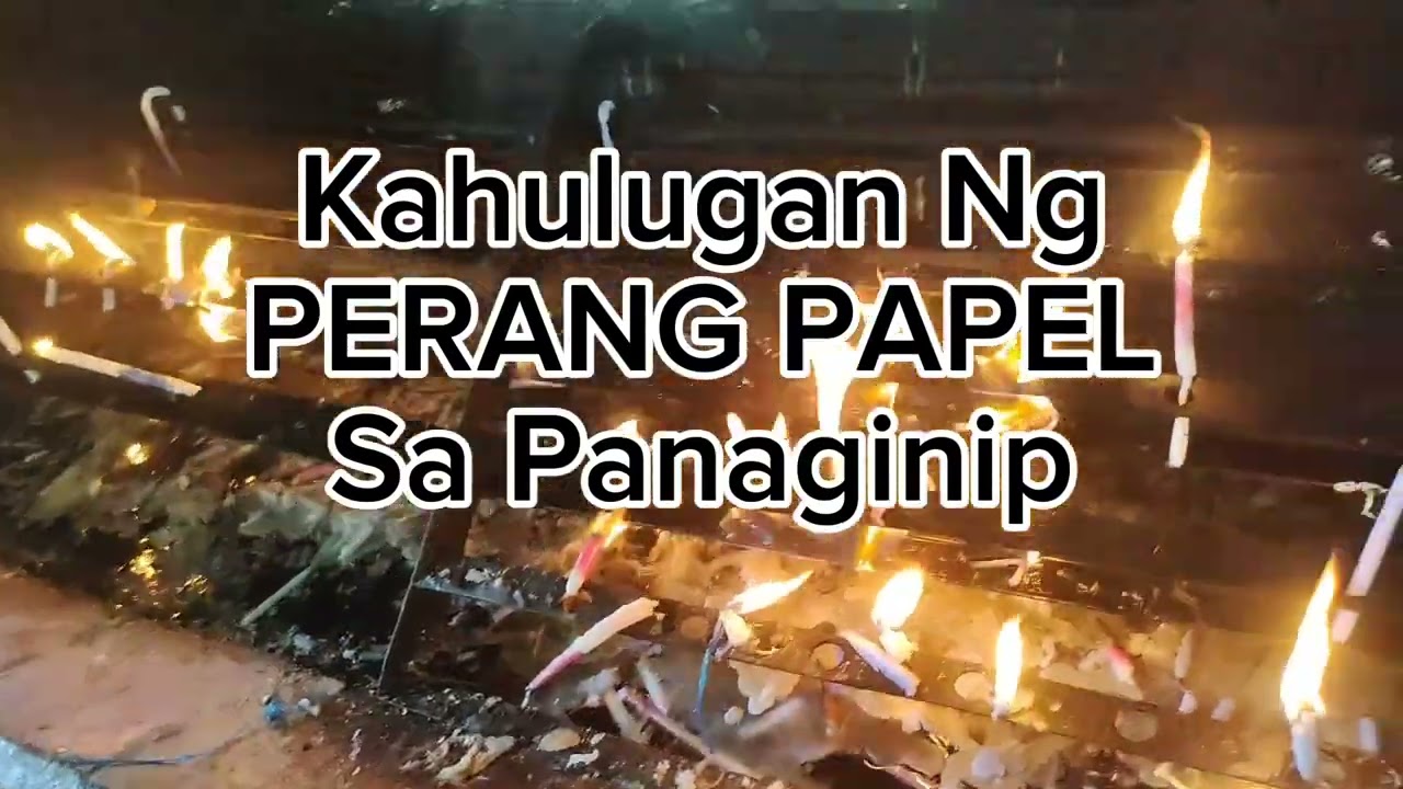 KAHULUGAN NG PERANG PAPEL SA PANAGINIP