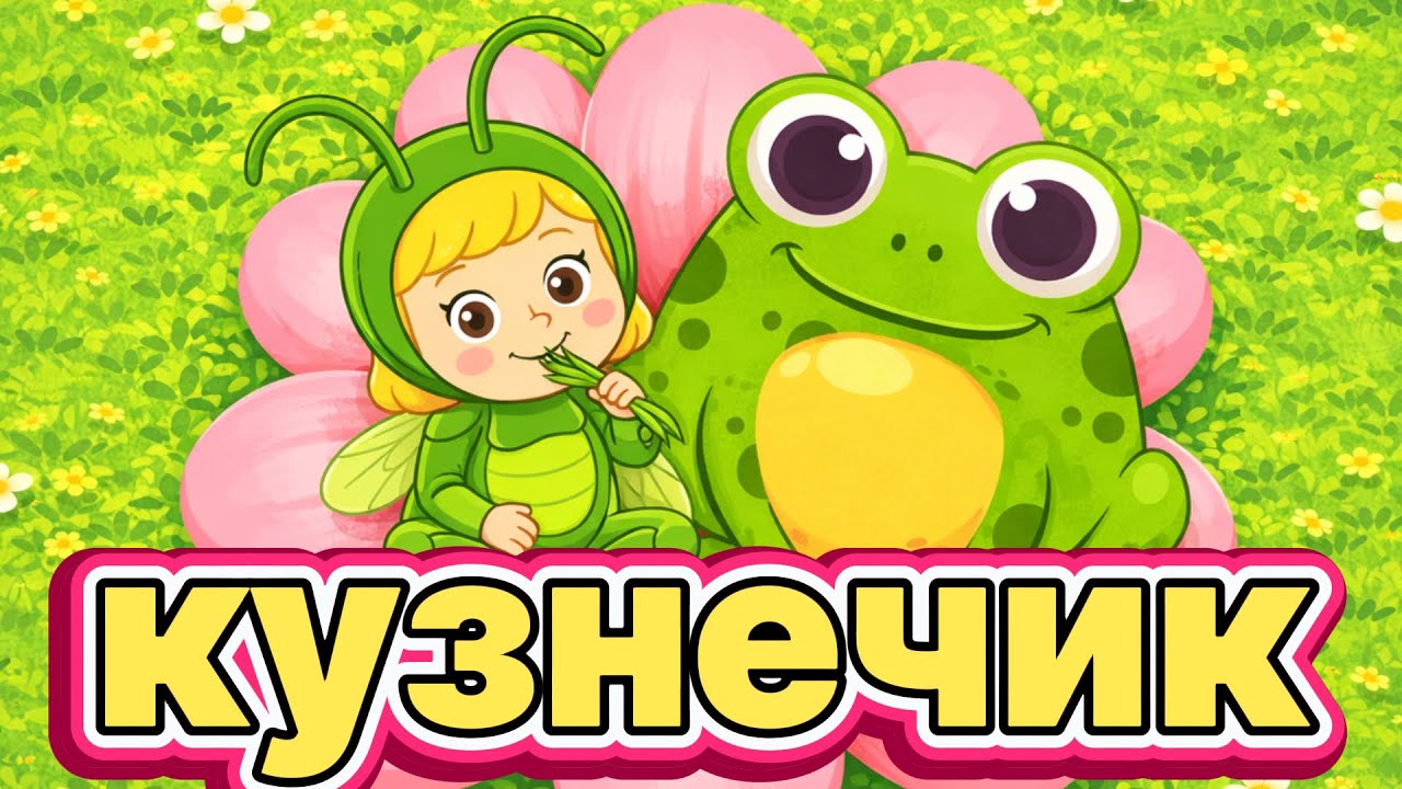 В ТРАВЕ СИДЕЛ КУЗНЕЧИК 🦗 Новые детские хиты ☺Весёлая песня для детей ♫ Песни Для Детей