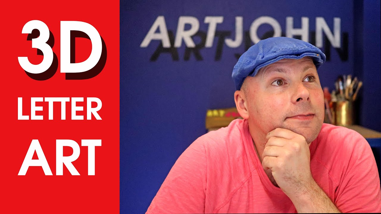 Teacher Tools: How to use 3d letter painting in your art lesson.