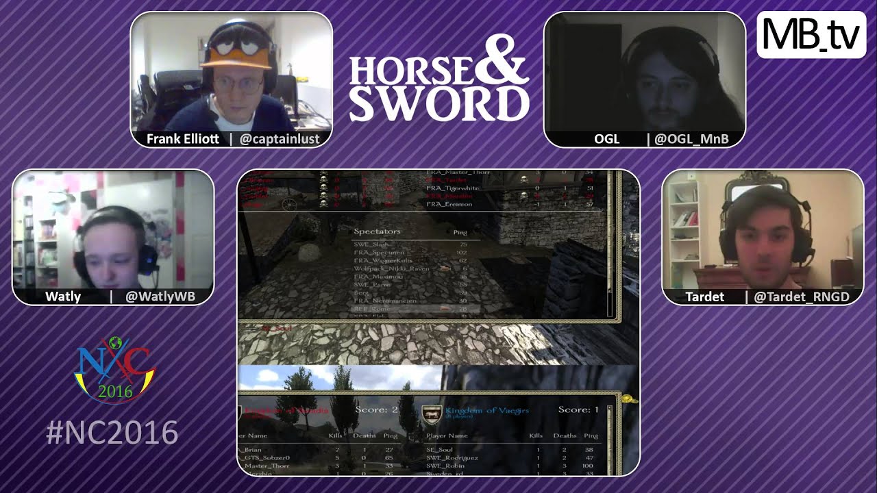 [Horse&Sword] EP020 with @captainlust, @OGL_MnB, @WatlyWB, @Tardet_RNGD #NC2016