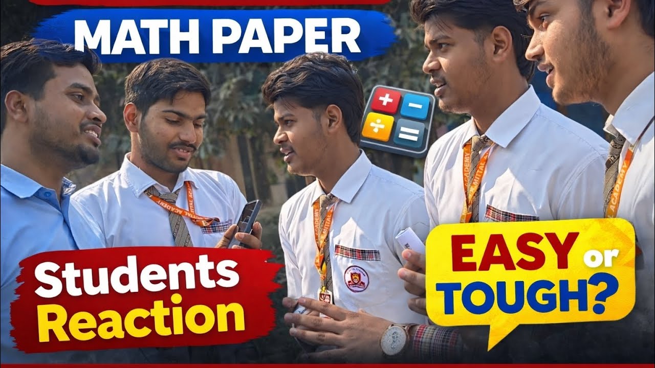 Class 10 CBSE Maths Board Exam 2026 Reaction | Paper Easy tha ya Hard? 😱