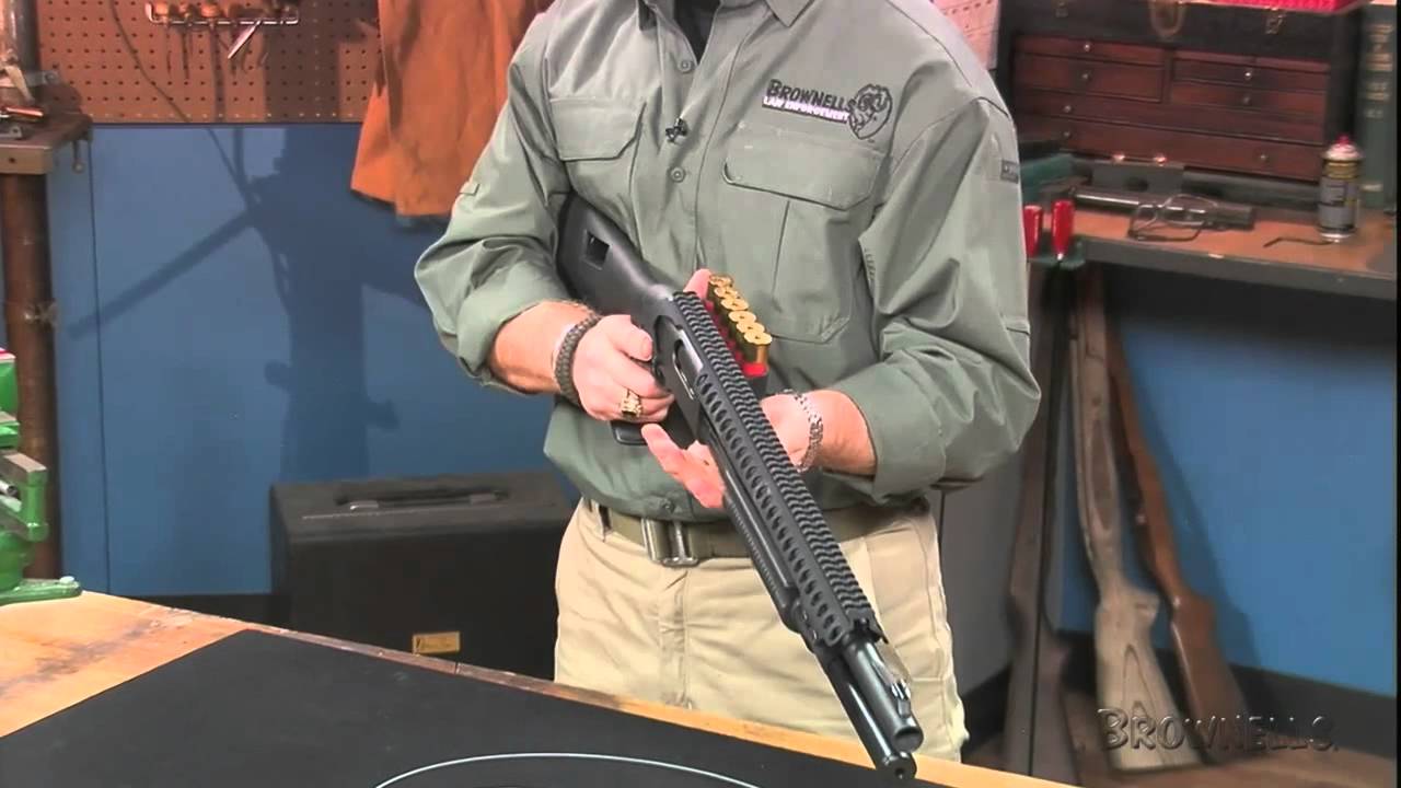 Brownells - Remington 870 Saddle Mount Sureshell Carrier w/Mag Clamp