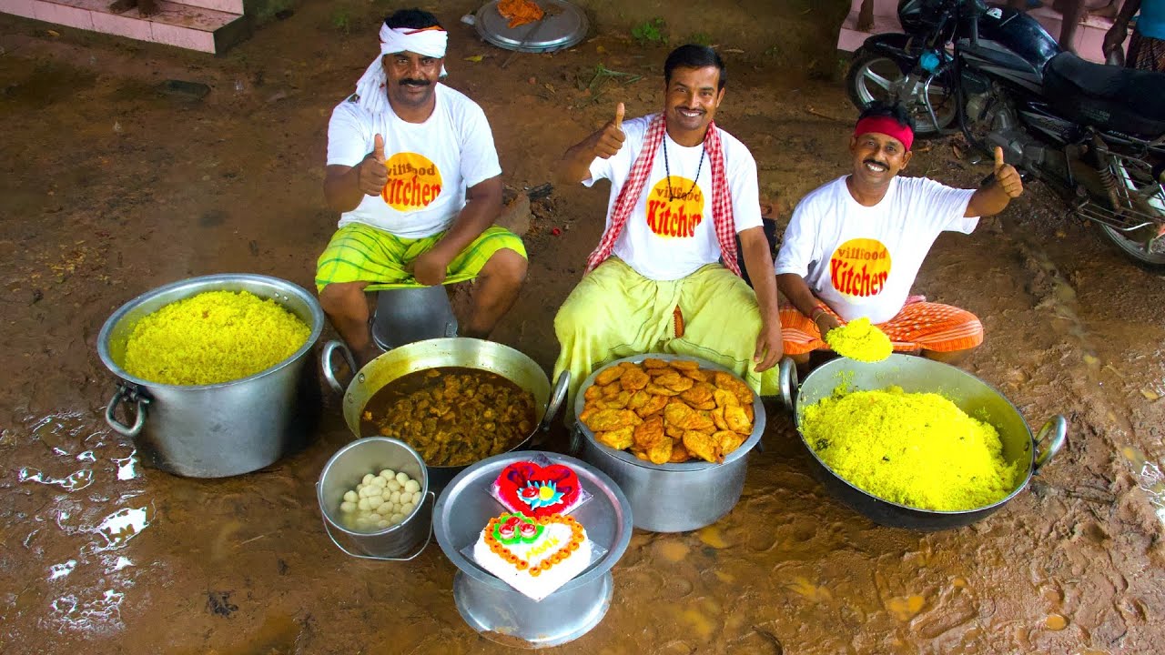 POLAO AND CHICKEN | Chicken and Polao cooking for Tribal village tribe people | villfood Kitchen